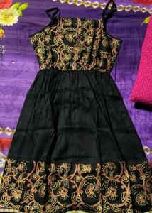 Black Print Sundress