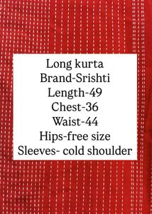 Cold Shoulder Long Kurta
