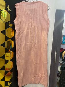 Zink Ribbed Sleeveless Tunic Dress