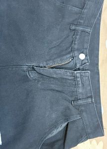 Unique Patchwork Black baggy straight legJeans