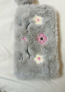 Floral Plush Pouch