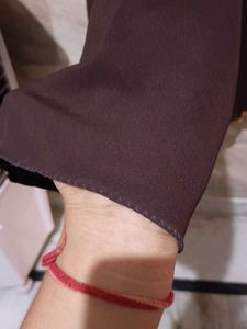 Maroon Naira Cut With Circular Plazzo