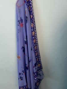Beautiful purple A line kurti with side cuts