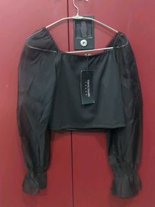 Chic Black Off-Shoulder Top