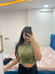 Striped Crop Top