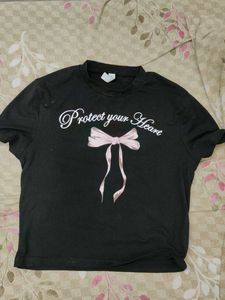 Black Fitted Top For Women