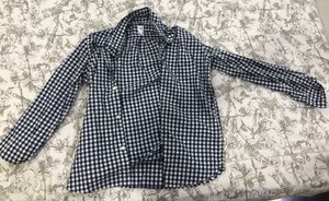 GAP Check Shirt Black And White