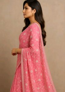 Pink Saree For Event