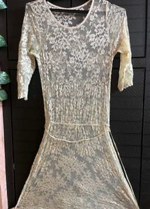 Lace Overlay Dress