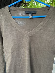 Forever 21 Olive Green Top, Size S