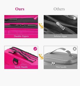 Pink Makeup &amp; Cosmetic Organizer Bag