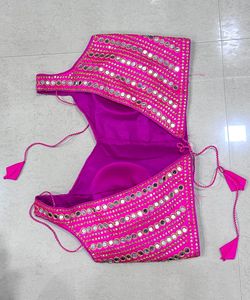 Pink Tie-Dye Satin Silk Saree
