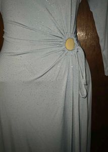 shimmery blue gown