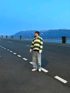 Striped Green Sweater