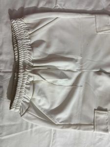 White Jogger Cargo Pants