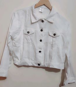 White Crop Jacket For Girl Or Women
