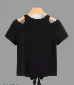 Black Cut Out Top