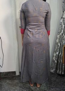 Avaasa Grey Colour Maxi Kurta