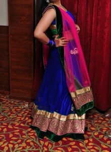 Lehenga For Festival / Weddings Peacock Color