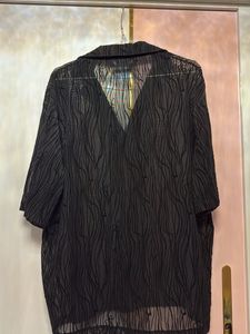 ZARA Sheer Black Shirt – Size M | Elegant &amp; Trendy
