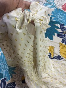 Gold Dot Sheer Dress