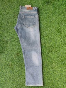 Denim Jeans Grey Shade Waist Size 40 Inch