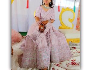 Light Wine Colored Bridal Heavy Work Lehanga