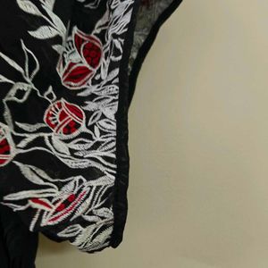 100% Silk Embroidered Top