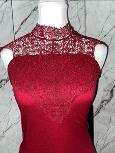 Burgundy Bodycon Dress