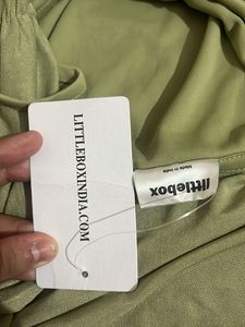 Sage Green Off-Shoulder Top