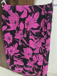 Floral Print saree no blouse