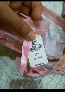 PINK Floral &amp; Velvet Thong Set