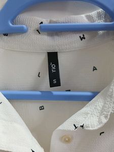 Branded Off White Top
