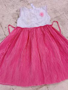 Cute Pink &amp; White Dress