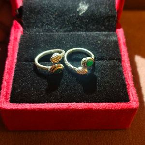 pure silver Toe rings