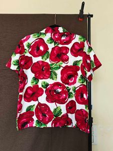 Floral Print Short Sleeve Shirt