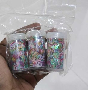 Multi Colour Alphabet Resin Fillers - 3 Jars