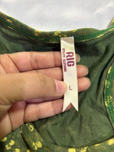 Green Floral Tank Top