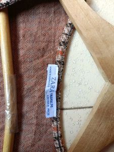 Zara Vintage Tweed Plaid Mini Dress