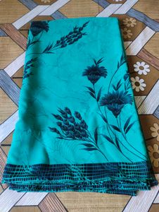 Elegant Floral Print Saree