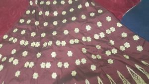 Heavy Work Maroon Dress