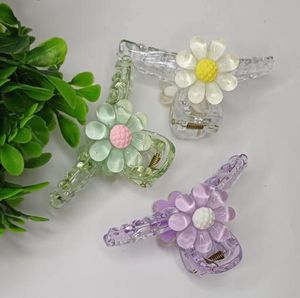 Daisy Flower Hair Claw Clip Set