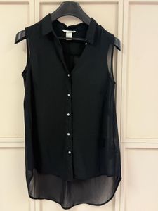 Sleeveless Black Top