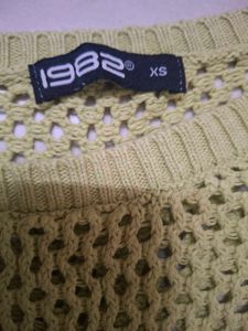 Crochet Knit green Top