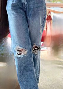 Ripped Wide Leg Jeans