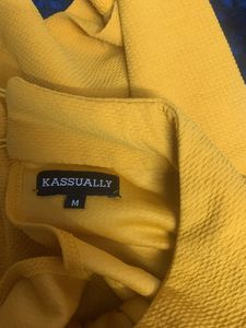 Mustard Color Peplum Top