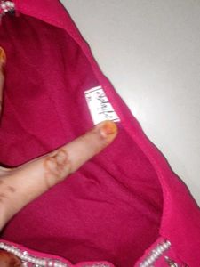 Red Embroidered Kurta Set