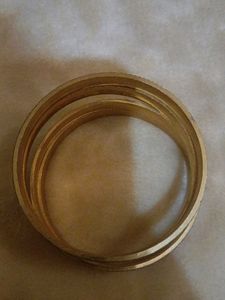 Sterling Silver Gold-Plated Bangle Set (Pack of 4)