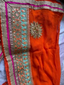 Gota Work Lehenga N Dupatta
