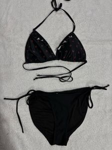 Cute Black Bikini Set